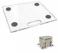 Planche coulissante pour friteuse à air Ninja Foodi MAX Dual Zone - Avec roulettes à 360° - Déplacement stable pour appareils de cuisine (transparent)