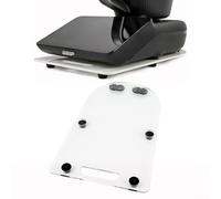 Planche coulissante pour mélangeur Thermomix TM7, tapis de base antidérapant en acrylique, protecteur de comptoir résistant aux rayures, tapis de mixeur antidérapant, 40,5 x 25,5 cm (transparent)