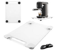 Planche coulissante pour Thermomix TM6 TM5 avec roulettes à 360 °, 26 x 36 cm, planche à roulettes en acrylique, légère Thermomix (transparent)