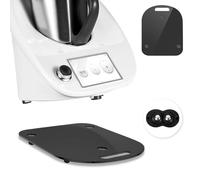 Planche Coulissante pour Thermomix TM6 TM5, Planche Coulissante en Acrylique Mat avec Poignée pour Thermomix TM6, Stable et Facile à Déplacer, Noir