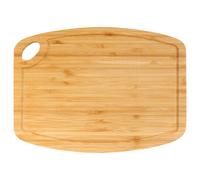 Planche d couper en bambou naturel BambooMN avec rainure pour jus et trou de suspension 29,8 x 21,8 x 1 cm Coupe verticale 1 pi ce