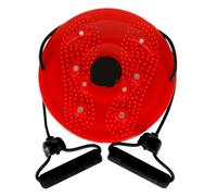 Planche d'abdominaux Core Ab Twister Disque de rotation du buste, plateau d'équilibre, équipement fitness à domicile for exercices massage et musculation aérobiques(Red)