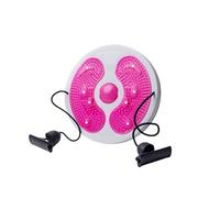 Planche d'abdominaux Core Ab Twister Disque de torsion abdominale, appareil musculation, semelle massage for les pieds(Pink)