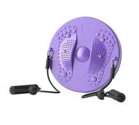 Planche d'abdominaux Core Ab Twister Planche de torsion for la taille (28 cm), massage des pieds et, appareil for renforcer les muscles abdominaux affiner silhouette(Purple)