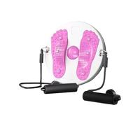 Planche d'abdominaux Core Ab Twister Planche de torsion for la taille, massage des pieds et, exercices for les muscles abdominaux, disque for l'amincissement le fitness(Pink)