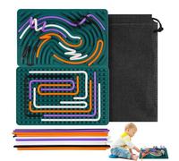 Planche D'activité Sensorielle, Sensory Activity Board, Silicone Fidget Toy, Tableau d'activité sensorielle, Planche silencieuse, Planche d'activité Portable, Tableau sensoriel en Silicone (M1)