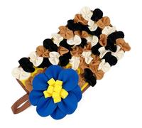 Planche d'alimentation pour petits animaux de compagnie avec motif floral qui encourage le comportement naturel de recherche de nourriture, outil d'entraînement lavable pour stimuler le comportement