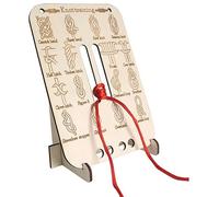 Planche d'apprentissage des nœuds en bois, comprenant 16 méthodes de nouage courantes et 10 paracordes en nylon et support, compétences essentielles de nouage en plein air, survie et camping