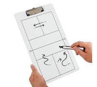 Planche d'attelle de Pickleball, Presse-papiers d'entraînement effaçables,Erasable Coaching White Board - Équipement de soutien pédagogique multifonctionnel pour l'analyse des données concurrentielles