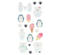 Planche De 18 Autocollants Ours - Stickers Ours - Puffies Enfant - Stickers Enfant
