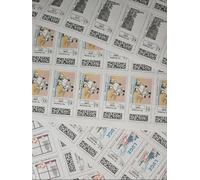Planche de 24 timbres 100g - Timbre Poste Autocollant Neuf - Lettres vertes - Validité permanente - Timbres Poste France Carnet - Etiquette autocollante France - Pour colis, enveloppe bulle ...