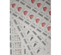Planche de 24 timbres 20g - Timbre Poste Autocollant Neuf - Carnet Lettre verte - Validité permanente - Etiquette autocollante France - Pour colis, enveloppe bulle