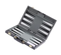 Planche de backgammon enroulable en cuir PU avec tapis de jeu d'échecs avec règles faciles parfaites pour les adultes et planche pliable avec guide de règles (français non garanti)