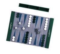 Planche de Backgammon Pliable en Cuir PU, Tapis de Jeu de Backgammon avec pièce en Acrylique, idéal pour Les Pique-niques, Les fêtes et Les Cadeaux Planche Pliable avec Guide de règles