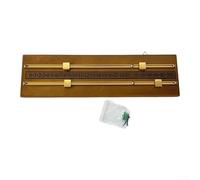 Planche de billard Slide Block avec système de notation à deux voies, panneau de fibres à densité moyenne et construction en métal, conçu pour un suivi clair et fiable (marron jaunâtre)