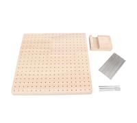 Planche de Blocage de Crochet, Planches de Blocage de Crochet pour Projets de Crochet avec 20 épingles en Acier, Support de 9,3 Pouces, Ensemble d'accessoires de Crochet en