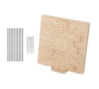 Planche de blocage du crochet avec épingle | Accessoires en bois avec épingle pour projets de tricot pour débutants et grands-mères adultes
