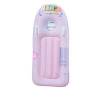 Planche de bodyboard gonflable pour enfants avec poignées - Planche de surf portable - Flotteur de piscine, plage, surf, natation, été - Amusant pour enfants, garçons et filles (rose)