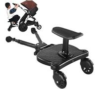 Planche De Buggy avec Siège, Planche Stding, Planche De Poussette pour Tout-Petits Stable à Deux Roues, Accessoires De Poussette, avec Siège De Poussette La Planche Stding Universelle Tient