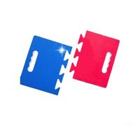 Planche de Cassage pour taekwondo Réutilisable EVA 35cm Planche | Design emboîtable pour rapide, montage outil, pour facile à pour transporter, idéal pour les cours en voyage(Red -Blue)