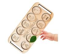 Planche de chasse au trésor en bois - Ensemble de jeu d'activités naturelles, exploration en plein air avec suivi, design en bois, outil de jeu éducatif, kit d'aventure pour pour encourager l'