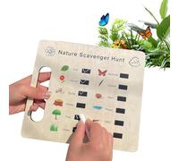 Planche de chasse pour l'extérieur, jeu de chasse au trésor en bois, jeux de fête familiale, jouets d'extérieur pour , exploration de camping, aventure en mer et trouver l'aventure pour les