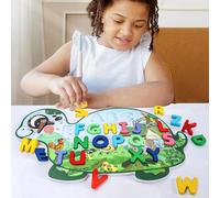 Planche De Correspondance De Lettres Anglaises Pour Enfants, Concept De Temps Alphabet Anglais, Planche De Préhension Cognitive, Jouets Éducatifs Précoces