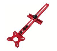 Planche de coupe 4 en 1 en aluminium - Kit de gabarit de défonceuse - Guide de d'insertion | Gabarit de routage de précision multifonction pour le travail du bois, l'artisanat, la coupe, le