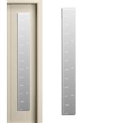 Planche de croissance miroir, règle de hauteur avec autocollants, planche de croissance acrylique avec règle de hauteur. Tableau de mesure miroir, design de dessin animé mignon, échelle claire