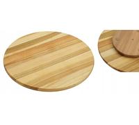 Planche de cuisine rotative | diamètre 35 cm | rond en bois, servir des collations, présentoir décoratif