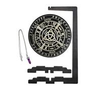 Planche de divination avec support, support d'affichage de collier en bois, tableau de message pour divination - Pour débutants amateurs d'astrologie Bijoux de méditation