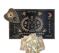 Planche de divination - Planchette de décision en bois avec lettres et chiffres | Tableau spirituel pendule pour la décoration intérieure, le yoga, la méditation, le travail énergétique et l'orientati