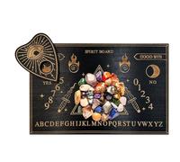 Planche de divination - Planchette de décision en bois avec lettres et chiffres | Tableau spirituel pendule pour la décoration intérieure, le yoga, la méditation, le travail énergétique et l'orientati