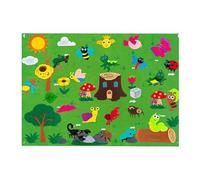 Planche de feutre pour tout-petit | Tableau d'histoires en flanelle DIY Felt Stories pour l'école maternelle - Ensemble de tableau d'histoires en feutre pelucheux d'animaux de ferme multifonctionnels,