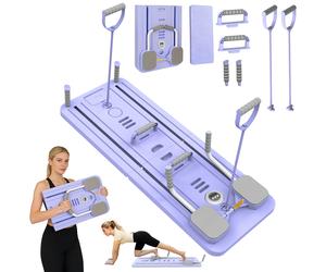 Planche de fitness abdominale multifonctionnelle, planche d'exercice pour la maison, pliable, légère, roue abdominale pour la remise en forme à domicile Violet