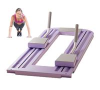 Planche de fitness | avec genouillères et roue abdominale pliable | Planche d'entraînement pour la poitrine et les avant-bras | Pour entraînement de force pour tout le corps, hommes, femmes, sportifs