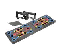 Planche de flexions - Table - Équipement portable pliable avec poignées antidérapantes pour les pectoraux, maison, gym, garage, chambre en plein air