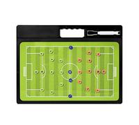 Planche de football magnétique - Presse-papiers d'entraînement tactique pliable, tampon de planification effaçable à sec avec aimants de marqueur | Tableau de stratégie portable pour l'entraînement au