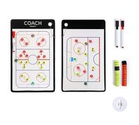 Planche de Football Stratégie D'entraînement, Planche Tactique Effaçable de Basketball, avec Marqueurs et Pièces D'échecs Magnétiques, Conception avec Boucle de Suspension(Ice Hockey)