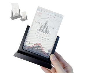 Planche de Galton de Bureau, modèle de démonstration de probabilités avec Courbe en Cloche, Outil d'expérimentation Efficace sur Les lois statistiques, Outil pédagogique de Physique(Small)