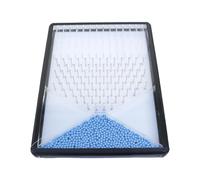 Planche de Galton de bureau, outil pédagogique de laboratoire de physique, modèle de démonstration des probabilités, jouet de bureau for la distribution aléatoire(Blue)