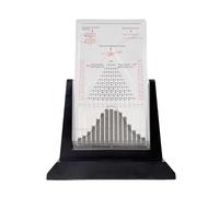 Planche de Galton, Démonstrateur de Probabilités avec Courbe en Cloche, Modèle de Distribution Normale, Outil Pédagogique et Décoration de Bureau(Large)