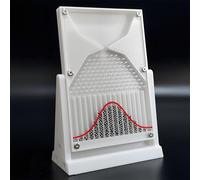 Planche De Galton, Modèle de démonstration de probabilité, Modèle mathématique de Distribution Normale 7.1*4.7*2.2 in, Convient à L'Enseignement des MathéMatiques et à L'Analyse Finan(Color:Blanc)