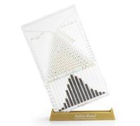 Planche de Galton, Planche de Galton avec Courbe en Cloche, démonstration de Loi statistique Efficace, modèle de démonstration de probabilités avec Courbe en Cloche