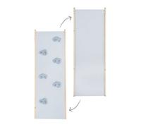 Planche de Glisse 2en1 - ROBA - Toboggan et Mur d'Escalade - Bois Massif - Gris Clair - 2 ans+