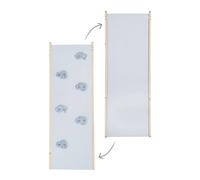 Roba Planche de glisse 2en1 en bois pour triangle d'escalade – Toboggan enfant – Gris clair