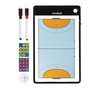 Planche de handball magnétique - Porte-bloc léger double face effaçable à sec, planification complète et demi-terrain | Outil de coaching portable pour les sessions de stratégie, les matchs
