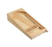 Planche de jeu de flipper en bois massif avec billes - Grande plaque Galton