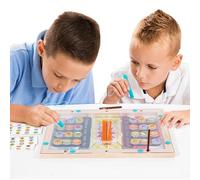 Planche de Labyrinthe magnétique pour | Jouet éducatif en Bois - Jeu de Patience interactif | pour Maison Voyage Salle de Classe Salle de Jeux Filles Enseignement à Domicile Soirées en
