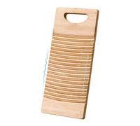 Planche de Lavage pour Le Linge, Planche de Nettoyage du Linge - Station de Lavage des Mains -Petite Planche à récurer, laveuse à Main avec Linge à Motif ondulé, Bois Naturel, Efficace et Durable